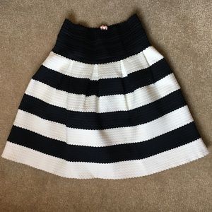 Anthropologie Girls From Savoy Stripe Skirt XS/S